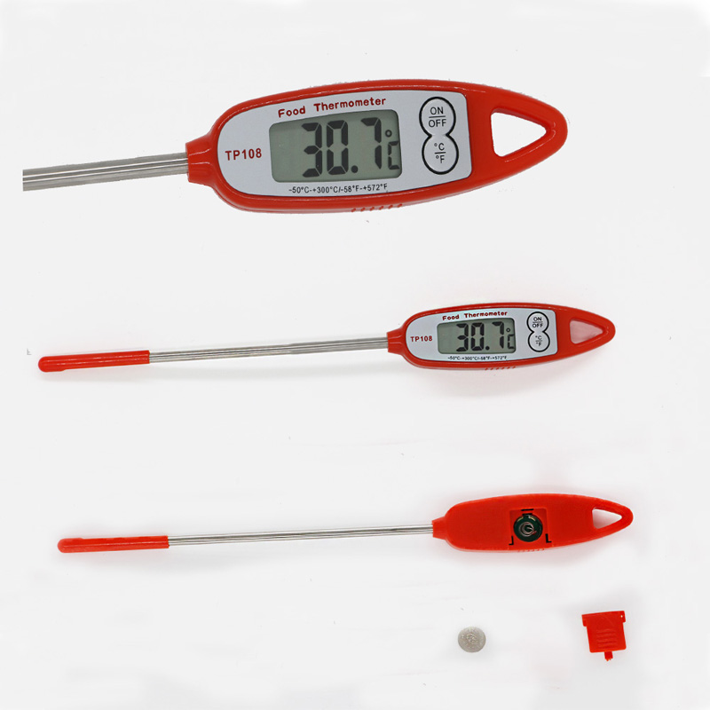 Tester di temperatura della cucina della sonda dell'acciaio inossidabile di cottura domestica