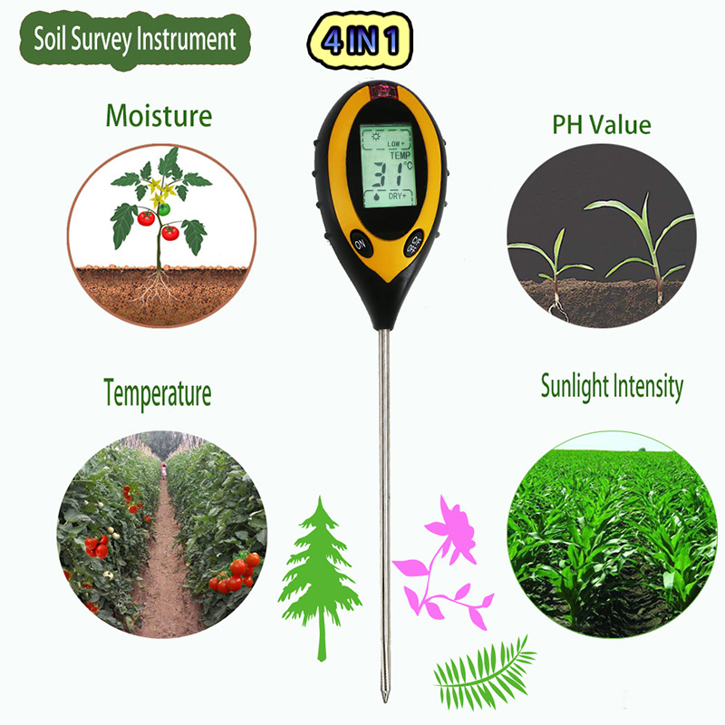 i terreni agricoli tester umidità fiore centrale giardino analyzer