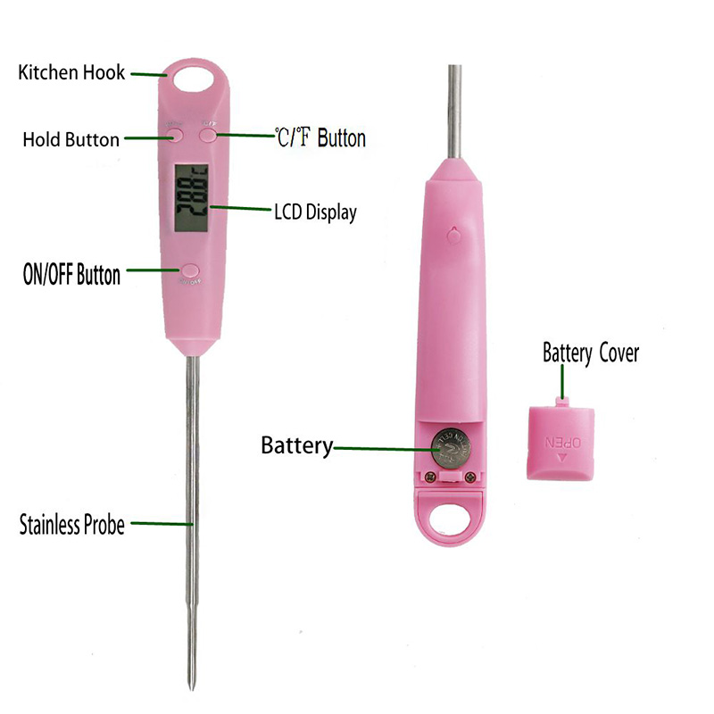 Sonda elettronica per barbecue a bistecca con zucchero a cottura di cokeria